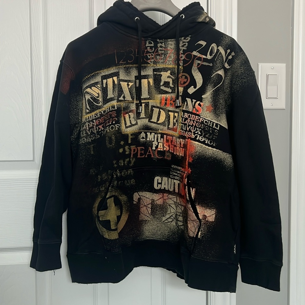 100% Cotton Hoodie with 3/4 sleeve